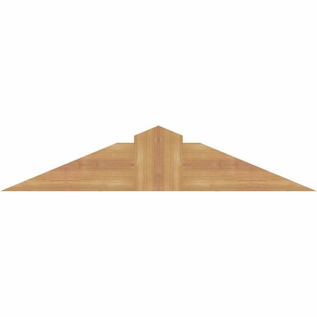 Ekena Millwork Portland Smooth Timber Gable Bracket, Western Red Cedar, 36"W x 7"H x 5 1/2"D x 5 1/2"F, 5/12 Pitch GBW036X07X0606POR00SWR